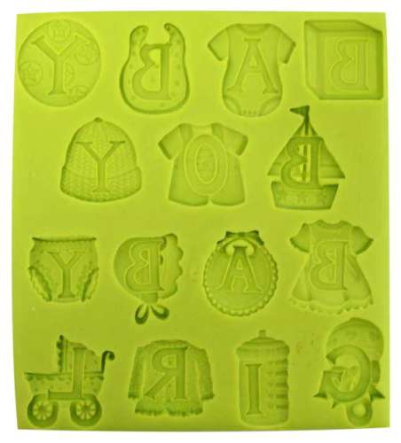 Baby Letters Silicone Mould - Click Image to Close